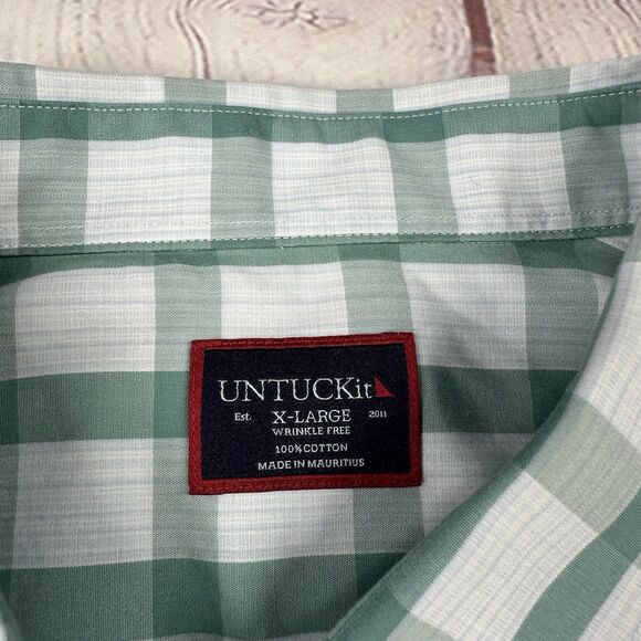 Lot of 2 UNTUCKIT Shirts Mens XL 100% Cotton Reg Fit Wrinkle Free Button Up - Picture 4 of 15
